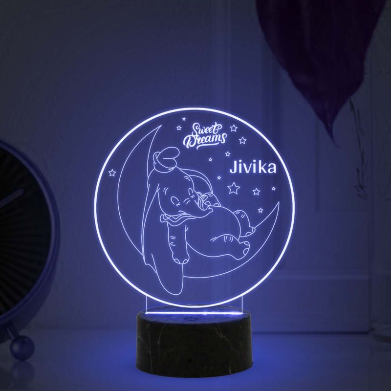 Good Night Sweet Dream Night lamp with Automatic Color Changing Light Customized with Name Birthday Gifts Kids
